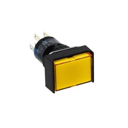 Nút nhấn nhả có đèn phi 16 vàng IDEC AL6H-M14YC