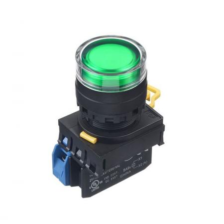 Nút nhấn nhả có đèn YW1L-MF2E10Q4G IDEC